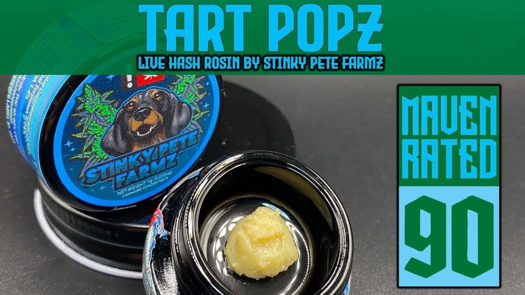 tart popz rosin badder by stinky pete farmz hash review by dank maven 2