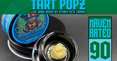 tart popz rosin badder by stinky pete farmz hash review by dank maven 2