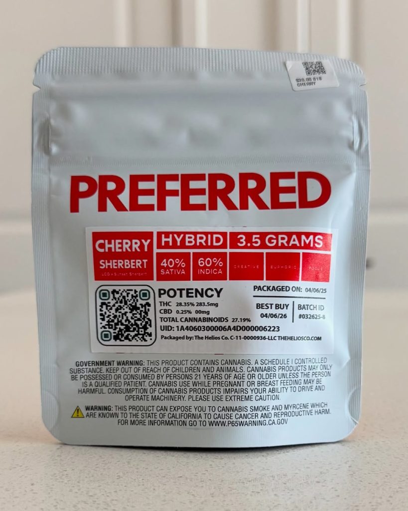 cherry sherbet by preferred gardens strain review by eriksreviews 2