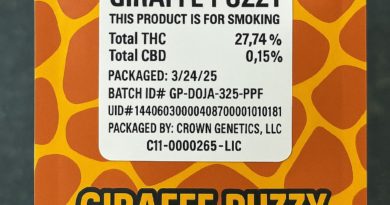 giraffe puzzy by doja exclusive strain review by yieldisdead 2