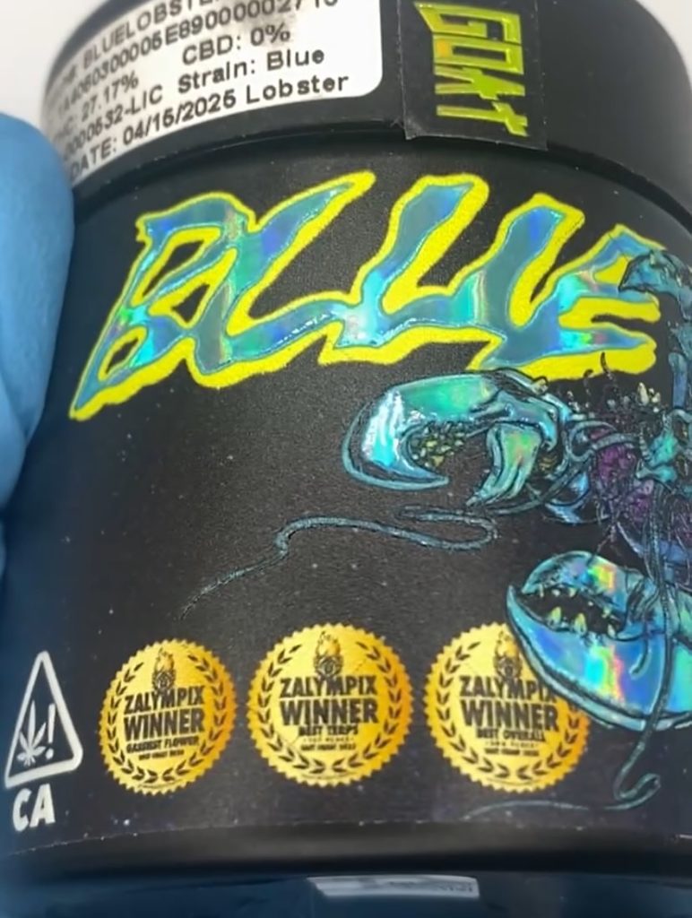 blue lobster by maine trees strain review by getbbudded23